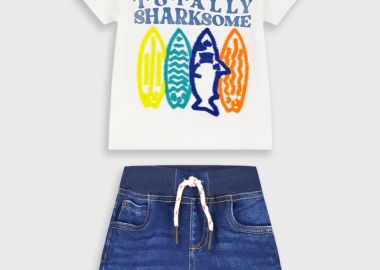 Σετ με απλικέ | ΜΠΛΕ ΤΖΗΝ - Energiers - 